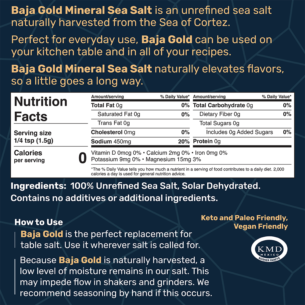 Baja Gold Mineral Sea Salt - Concordia Style Boutique