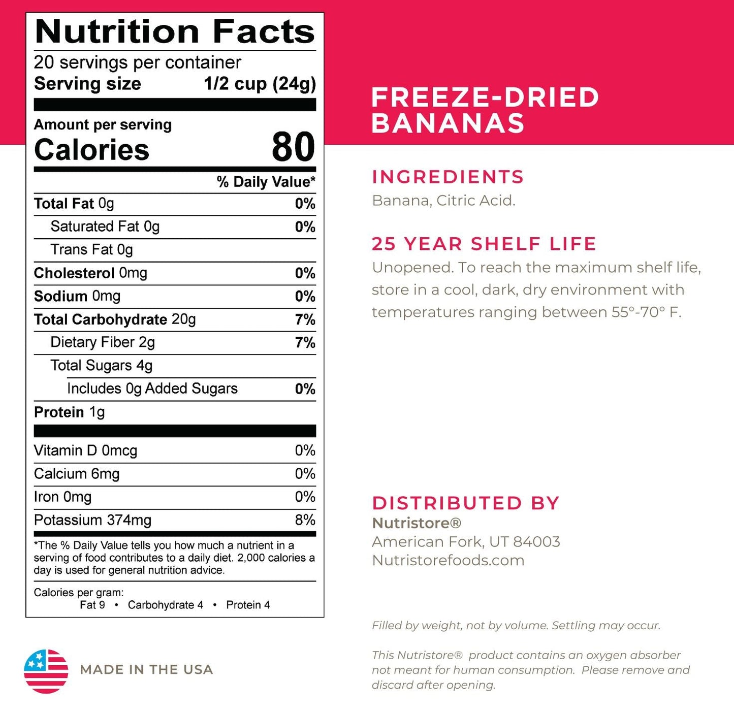 Bananas Freeze Dried - #10 Can - Concordia Style Boutique
