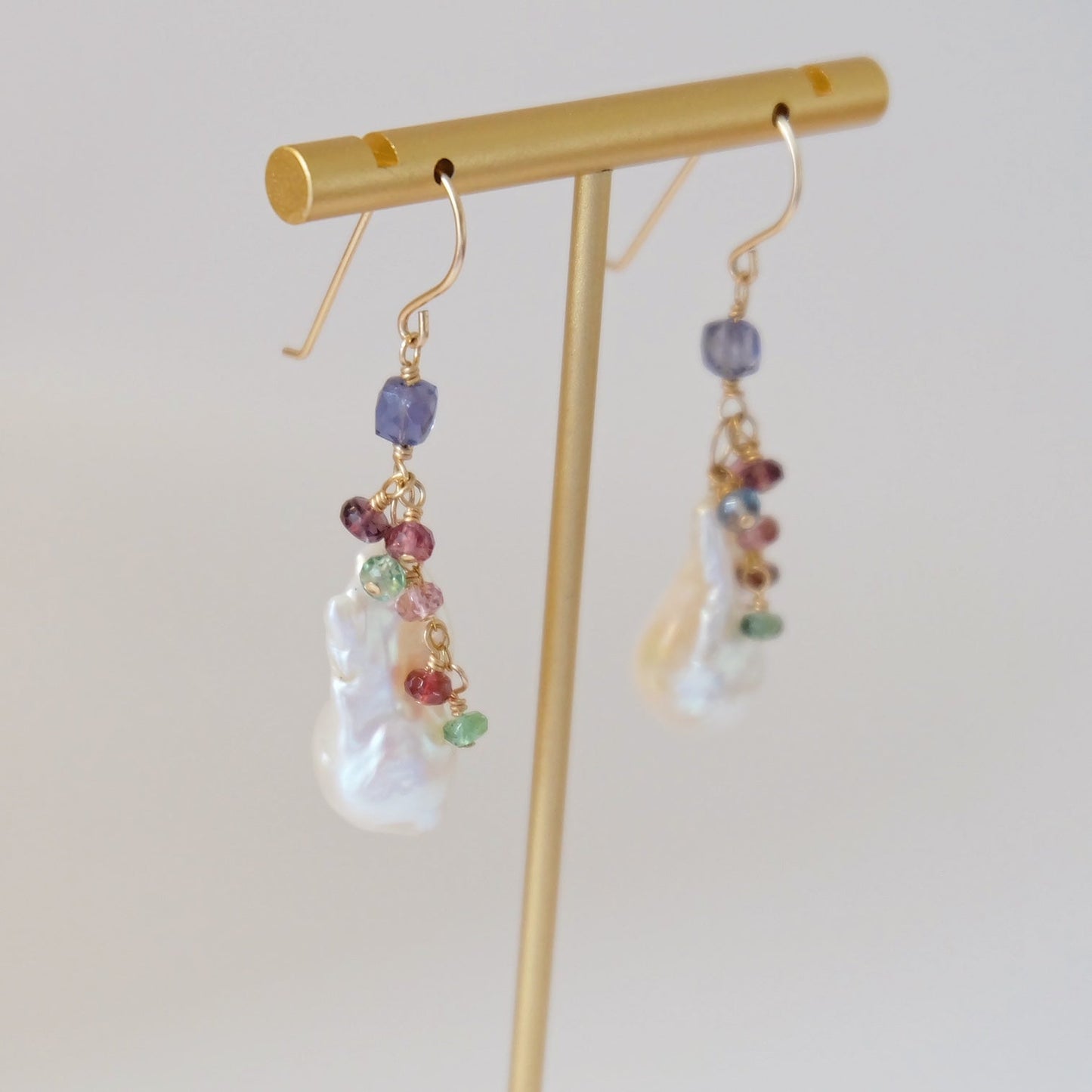 Stunning Baroque Pearl Earrings: One Of A Kind