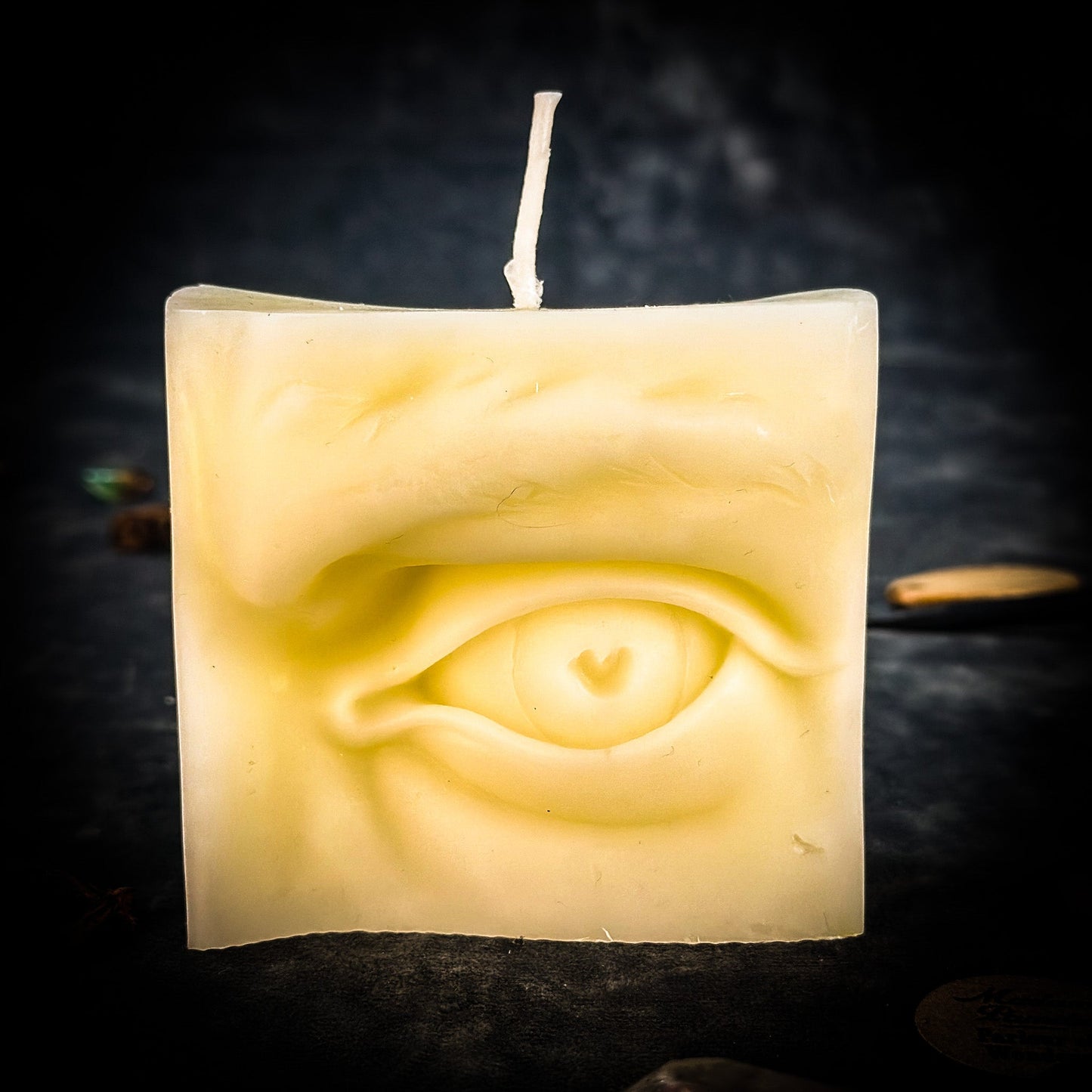 Beeswax Ex-Voto Eye Spell Candle