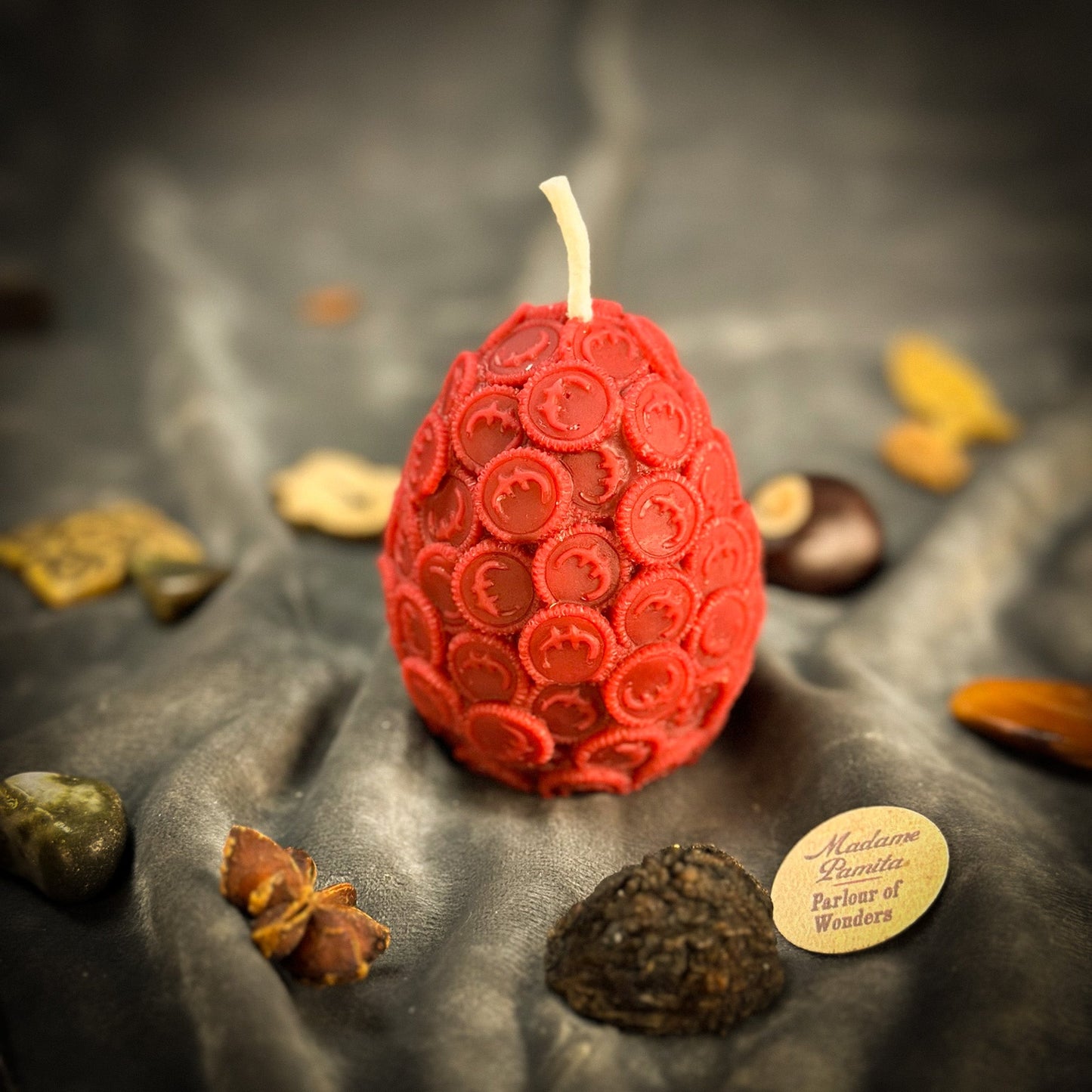 Beeswax Nest Egg Spell Candle
