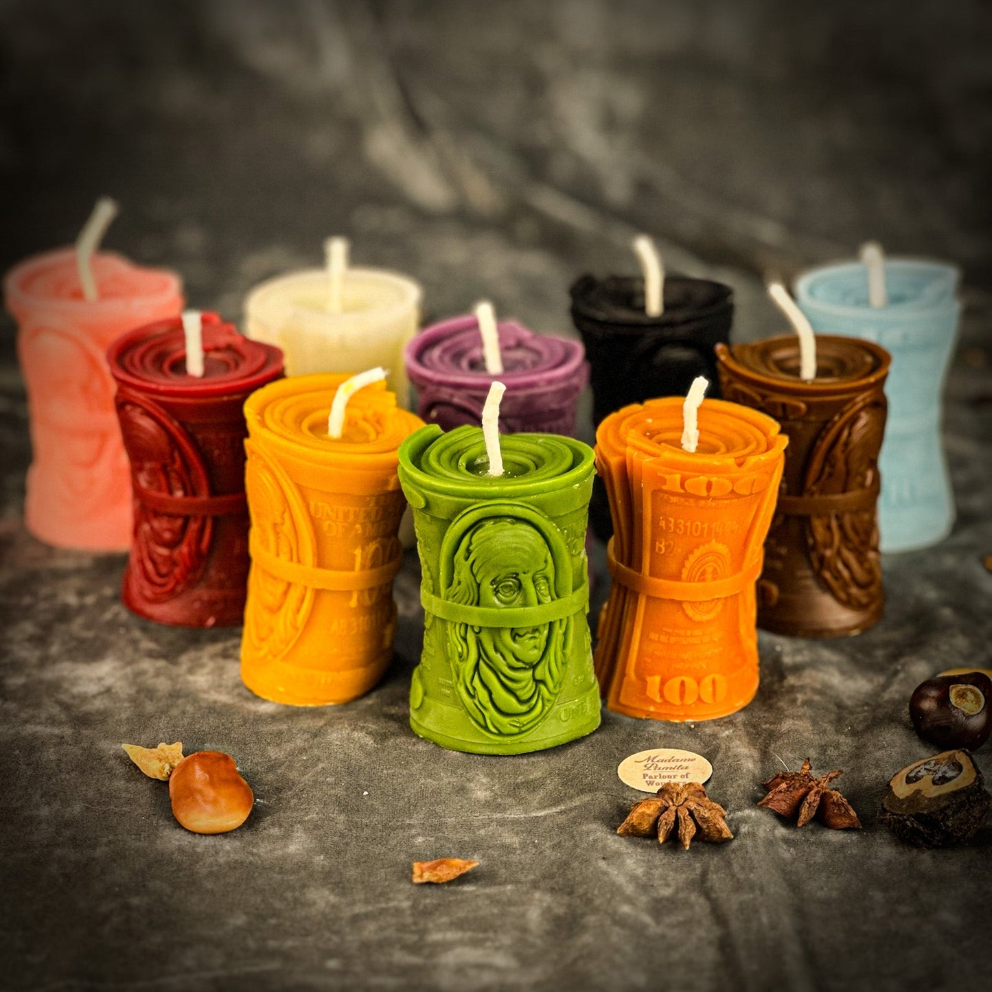 Beeswax Pay Me Spell Candle