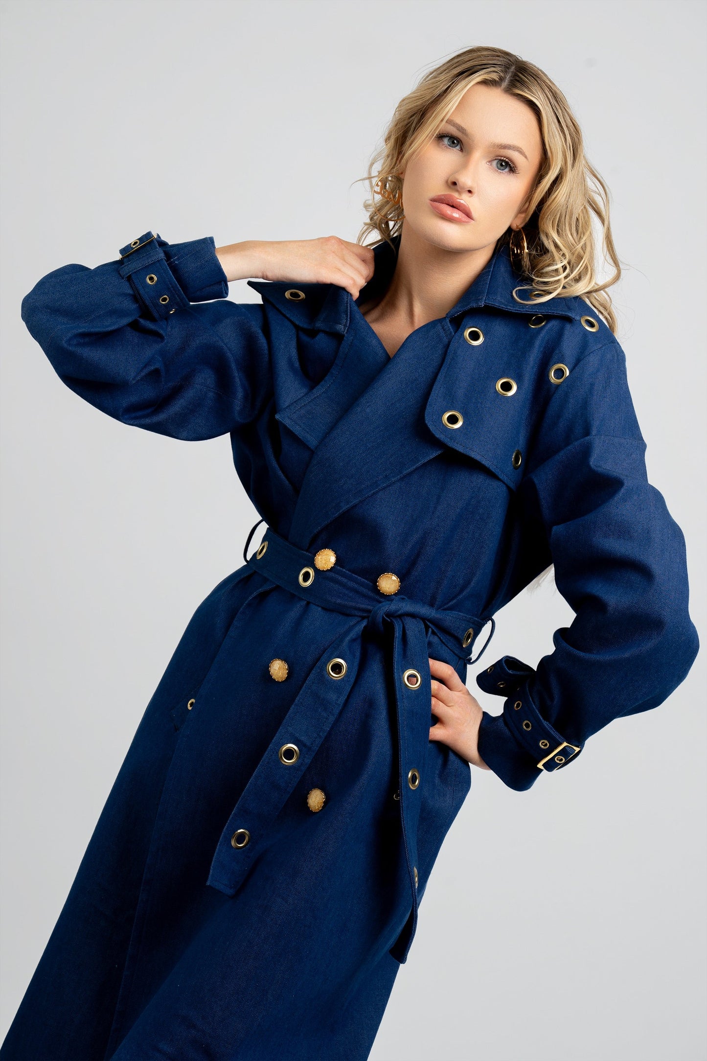 Bellina Denim Trench Coat