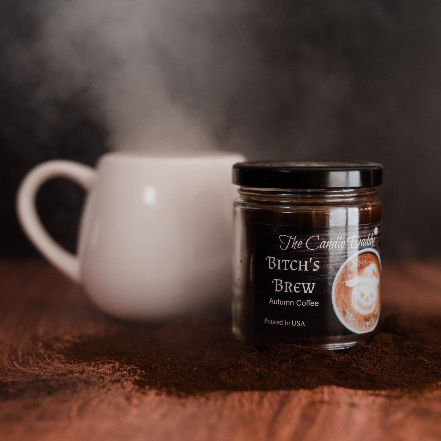 Bitch's Brew - Autumn Coffee Scented - Funny 6 Oz Jar Candle - 40 Hour Burn Time