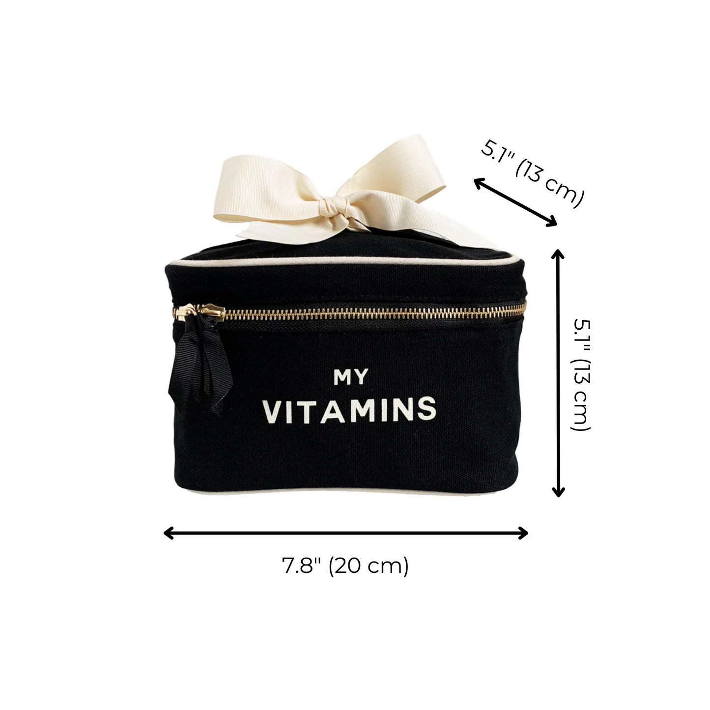 Vitamins Storage and Travel Box, Black - Concordia Style Boutique