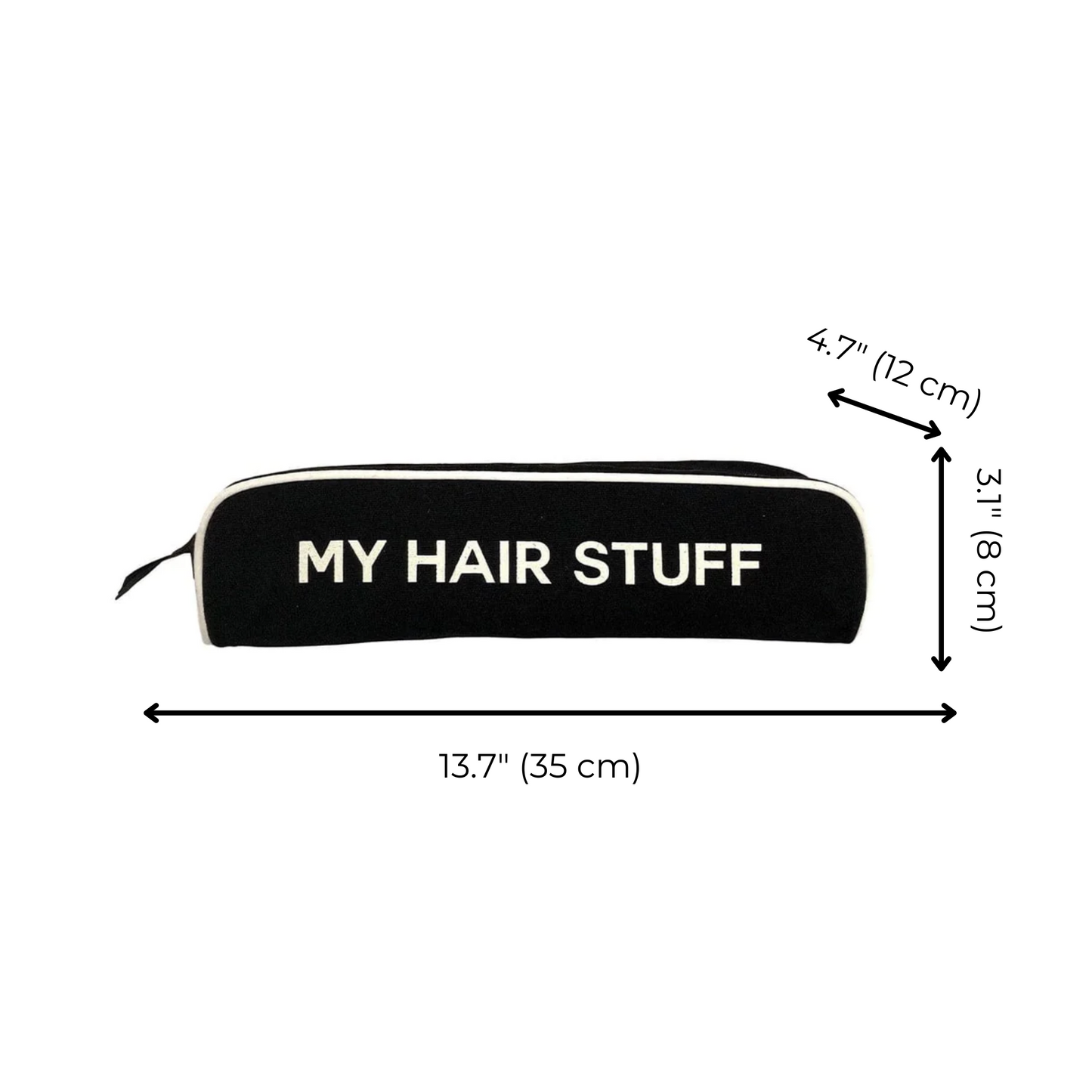 Hair Stuff Travel Case, Black - Concordia Style Boutique