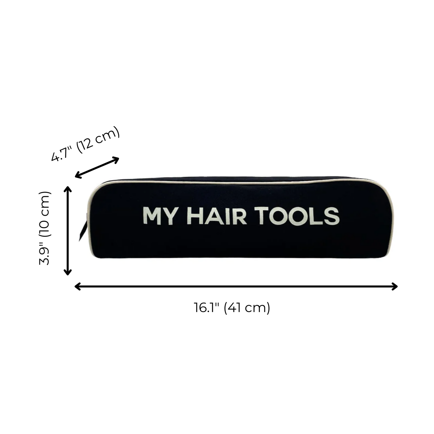 Roomy Hair Wrap Tools Travel Case, Black - Concordia Style Boutique