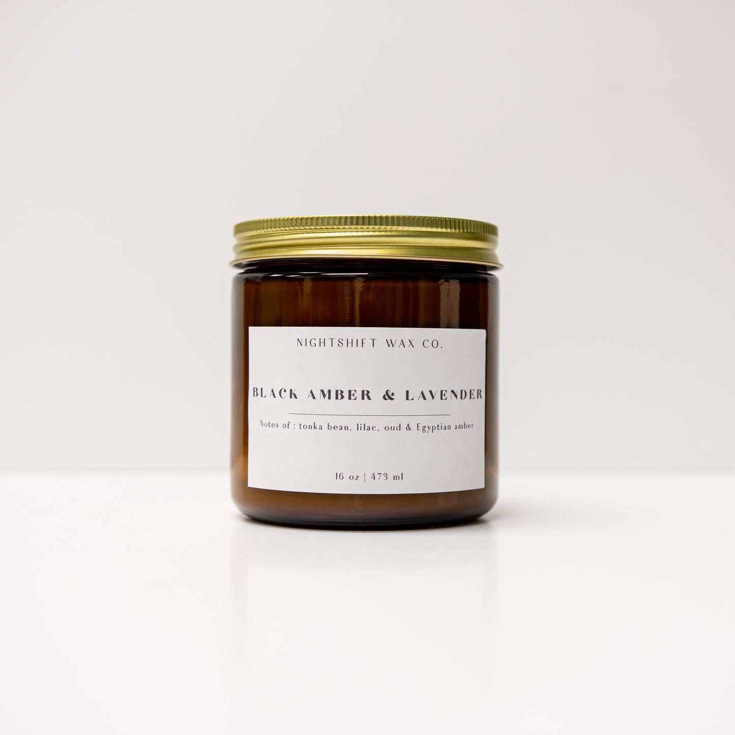 Black Amber & Lavender Soy Candle - Concordia Style Boutique