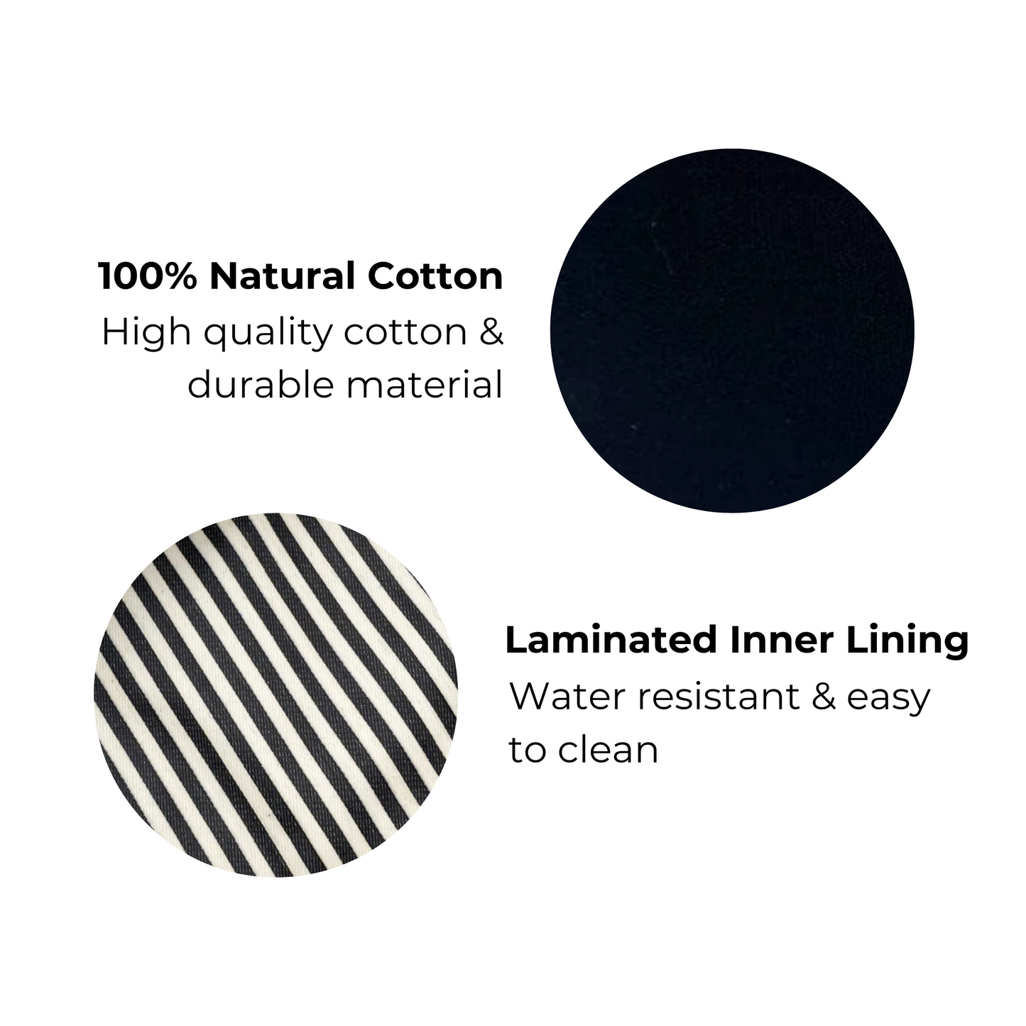 Toiletry Pouch with Coated Lining, Black - Concordia Style Boutique