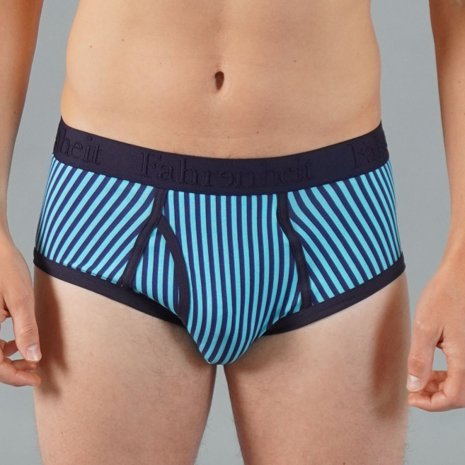 Wayne Brief | Vertical Stripe Blue - Concordia Style Boutique