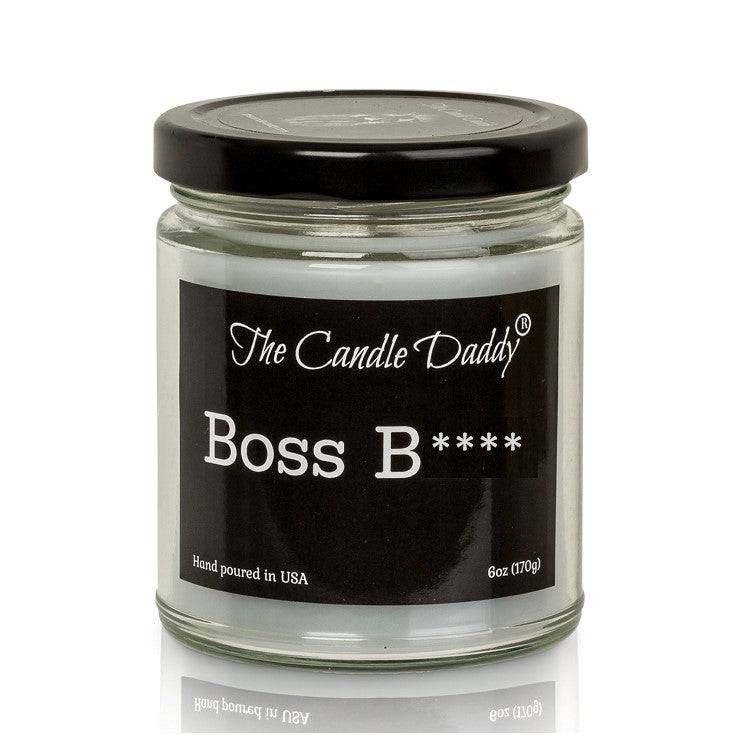 Boss Bitch - Apple Maple Bourbon Scent - Maximum Scented 6 Ounce Jar Candle