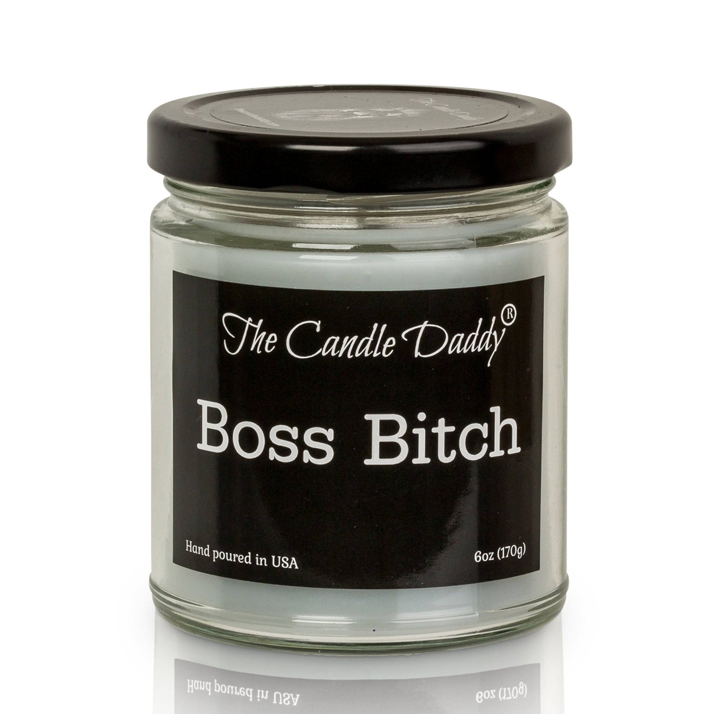 Boss Bitch - Apple Maple Bourbon Scent - Maximum Scented 6 Ounce Jar Candle