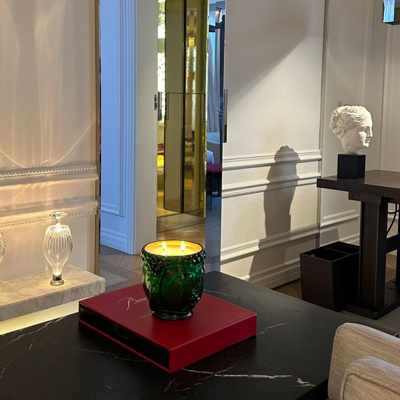Cleopatra | 24K Gold Emerald Green Glass Buddha Royale - Concordia Style Boutique