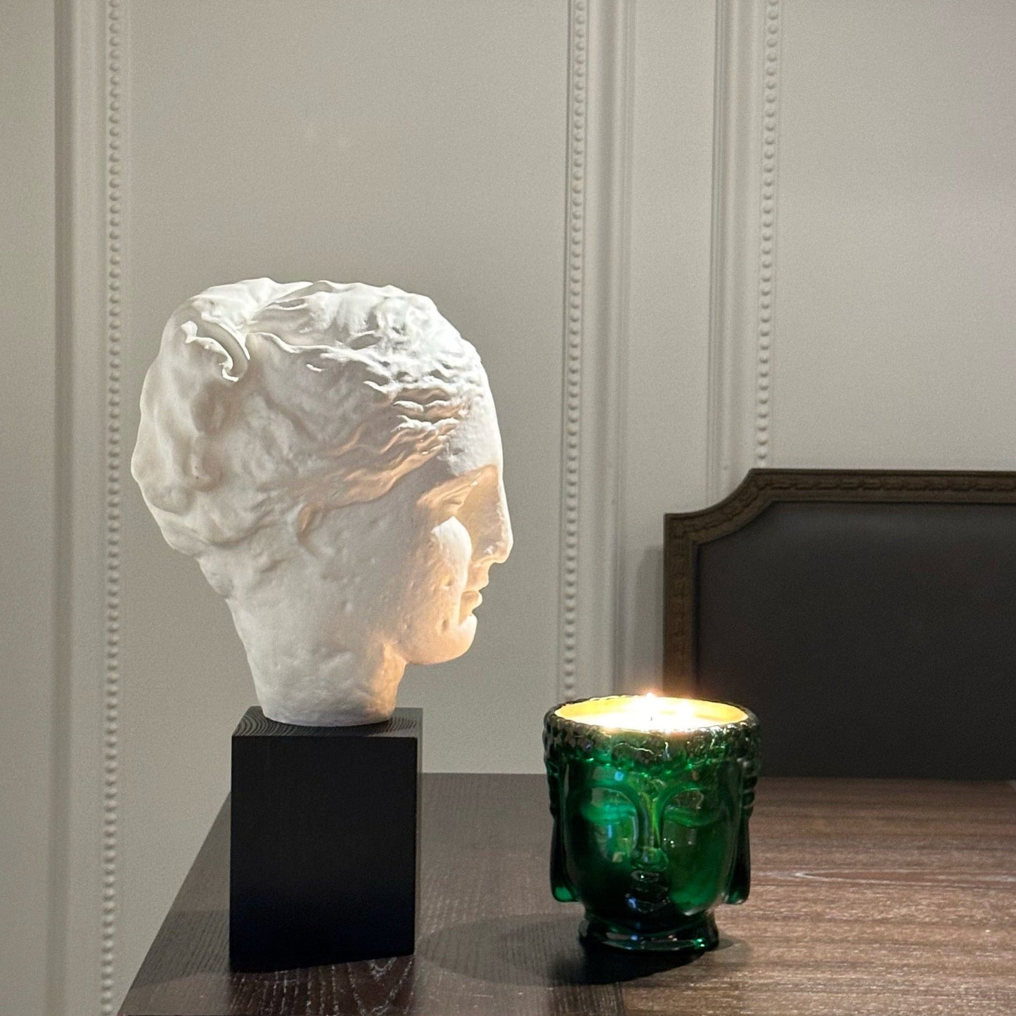 Cleopatra | 24K Gold Emerald Green Glass Buddha Royale - Concordia Style Boutique