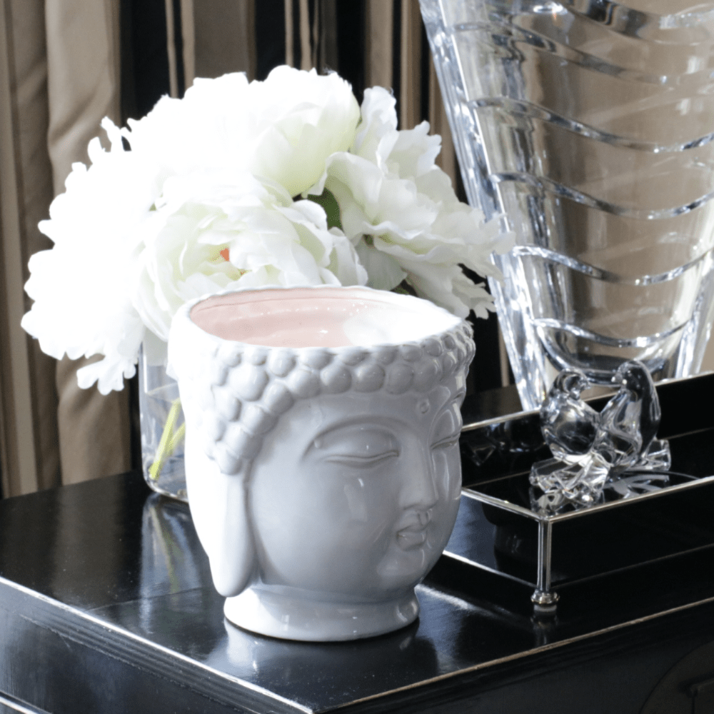 White Buddha Candle - Concordia Style Boutique