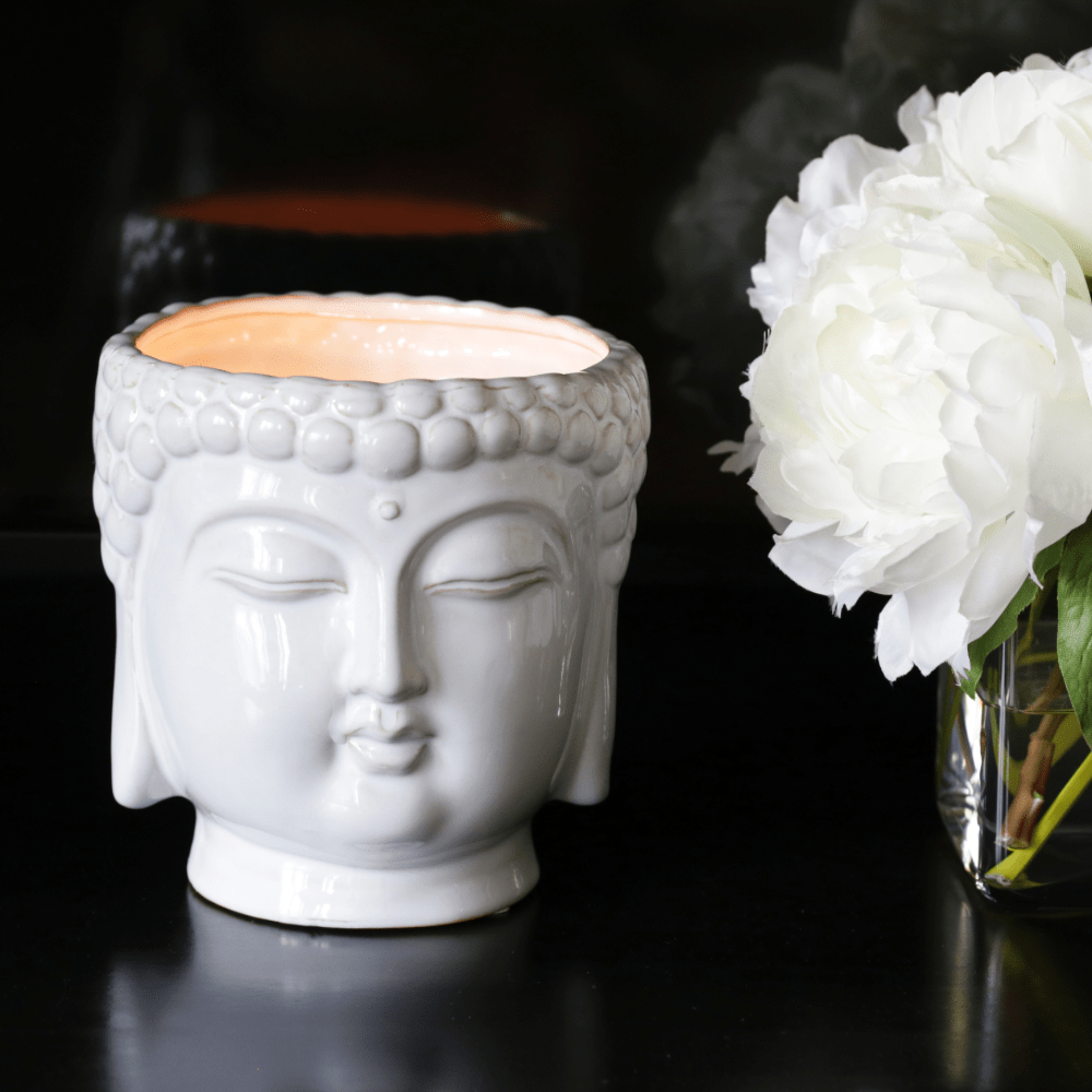 White Buddha Candle - Concordia Style Boutique