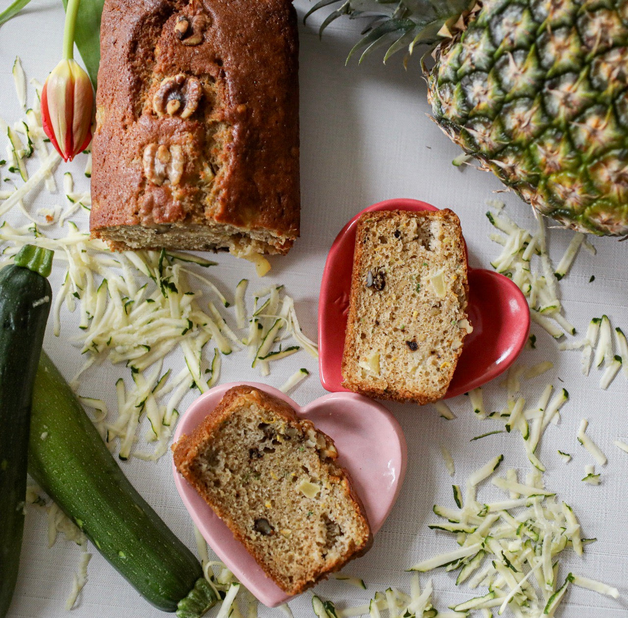 Pineapple & Walnut Zucchini Bread - Concordia Style Boutique