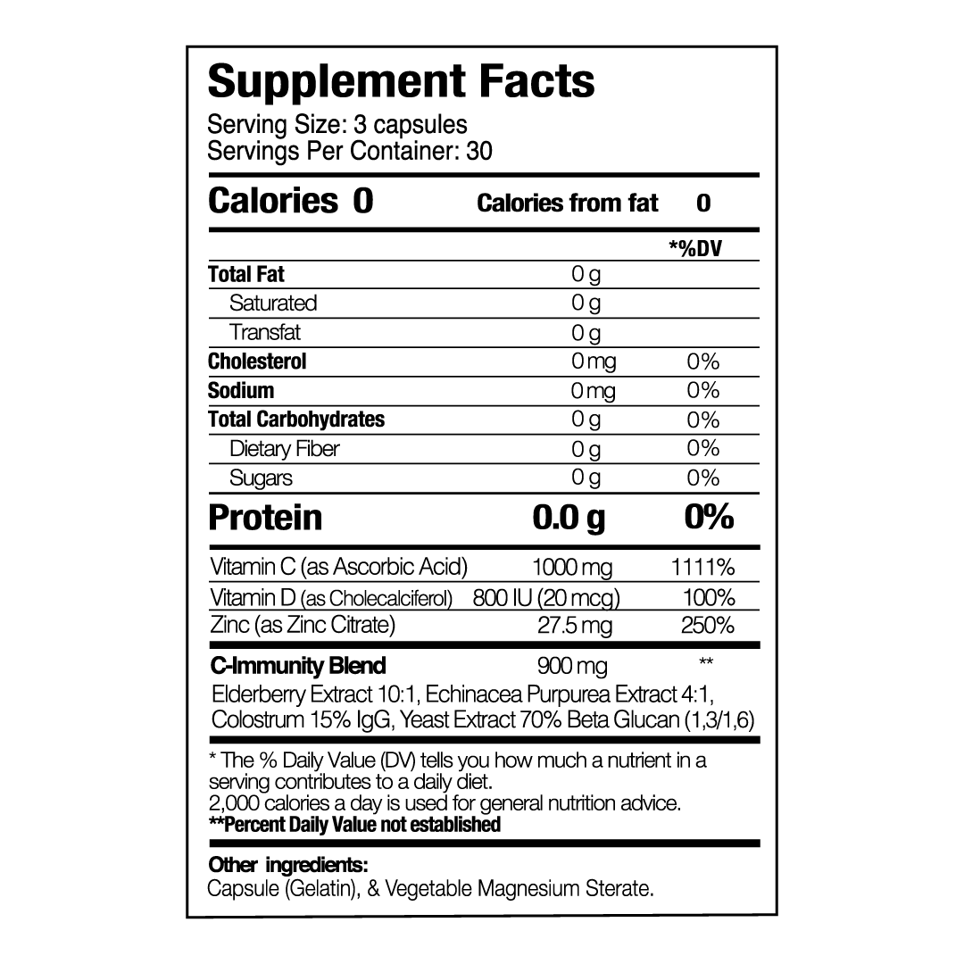 C-Immunity 2 Pack 100% Immune Support - Concordia Style Boutique