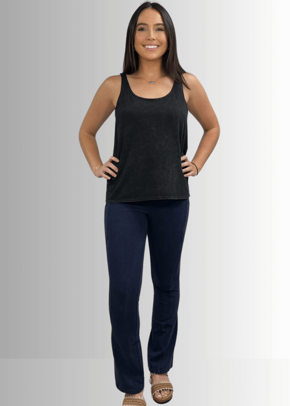 Twenty Four Seven Cotton Tank Vintage Black - Concordia Style Boutique