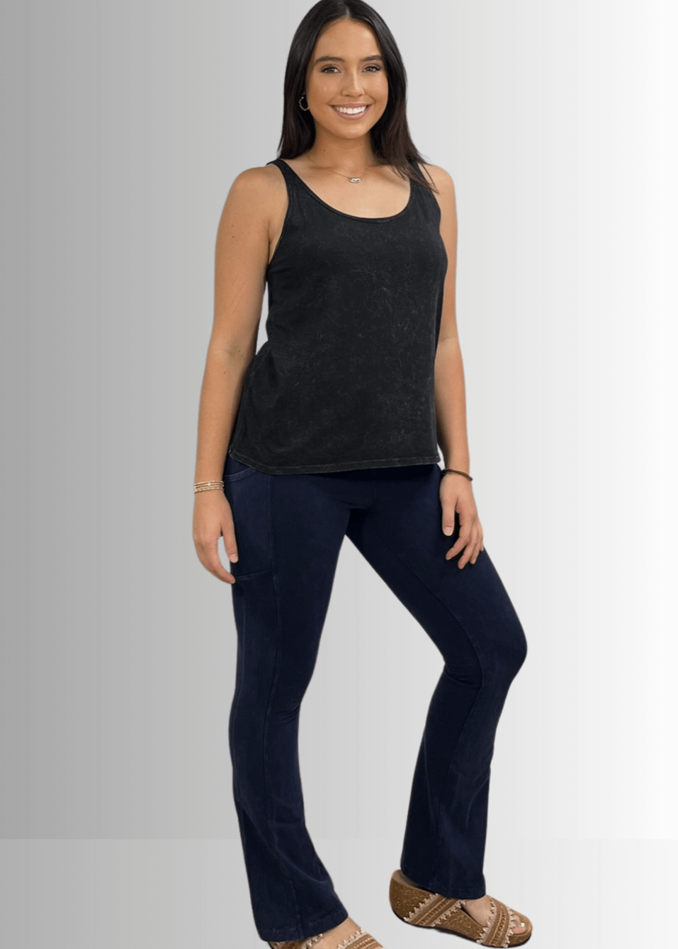 Twenty Four Seven Cotton Tank Vintage Black - Concordia Style Boutique