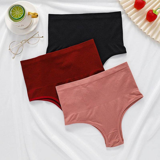 Seamless mid-high waist panties, tummy-tightening, waist-slimming and height-slimming elastic briefs for women - Concordia Style Boutique