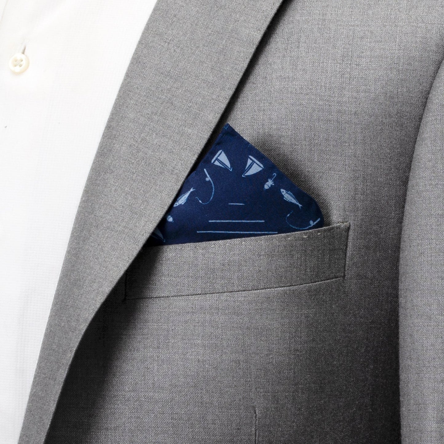 Nautical Blue Pocket Square - Concordia Style Boutique