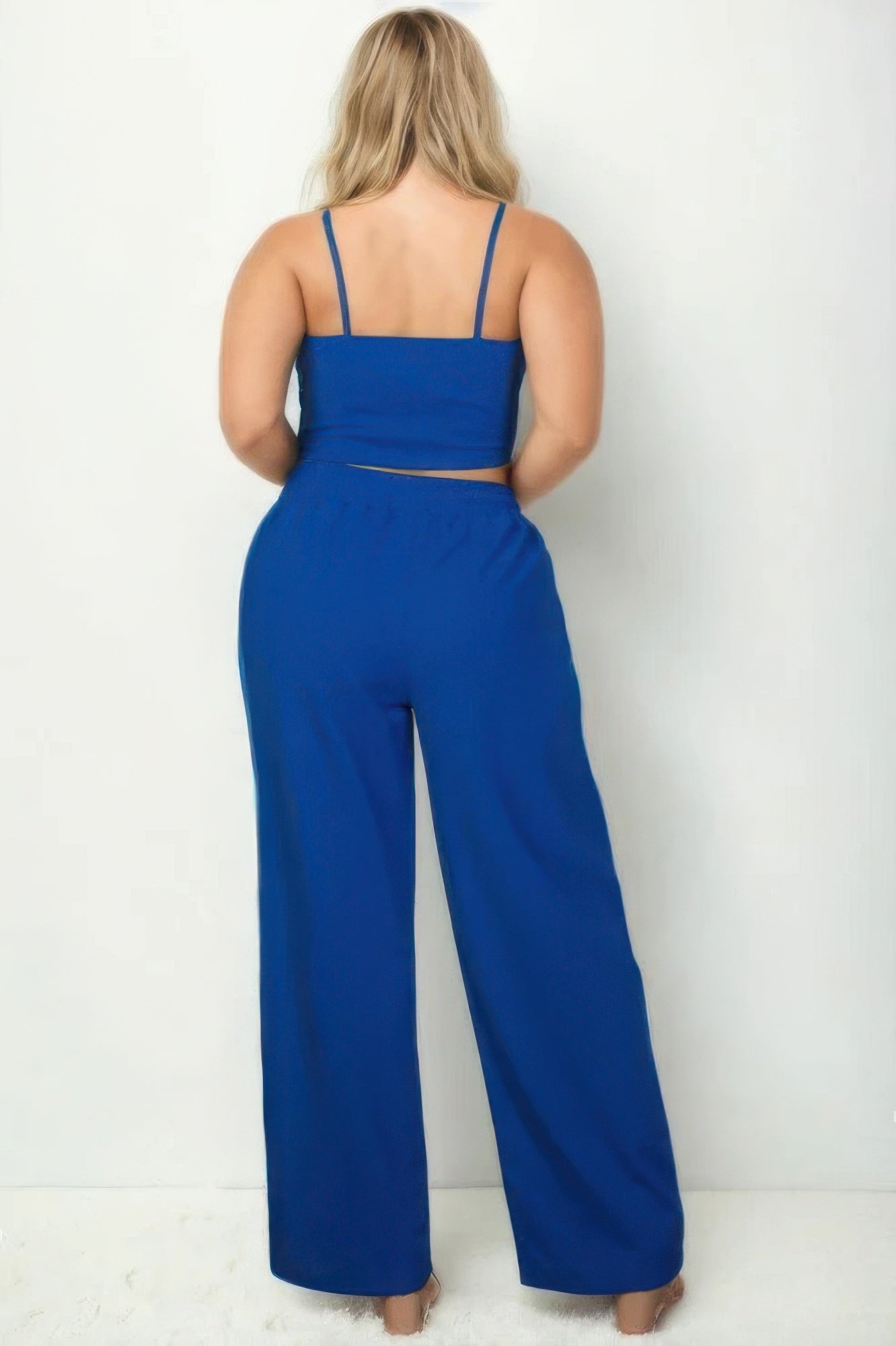Bustier Crop Cami Top & Slant Pocket Straight Pants - Concordia Style Boutique