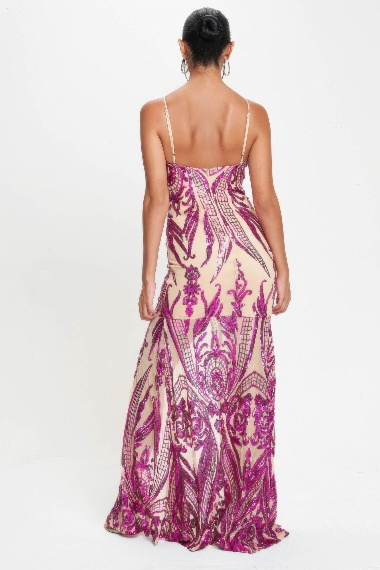 Art Deco Sequins Maxi Dress - Concordia Style Boutique