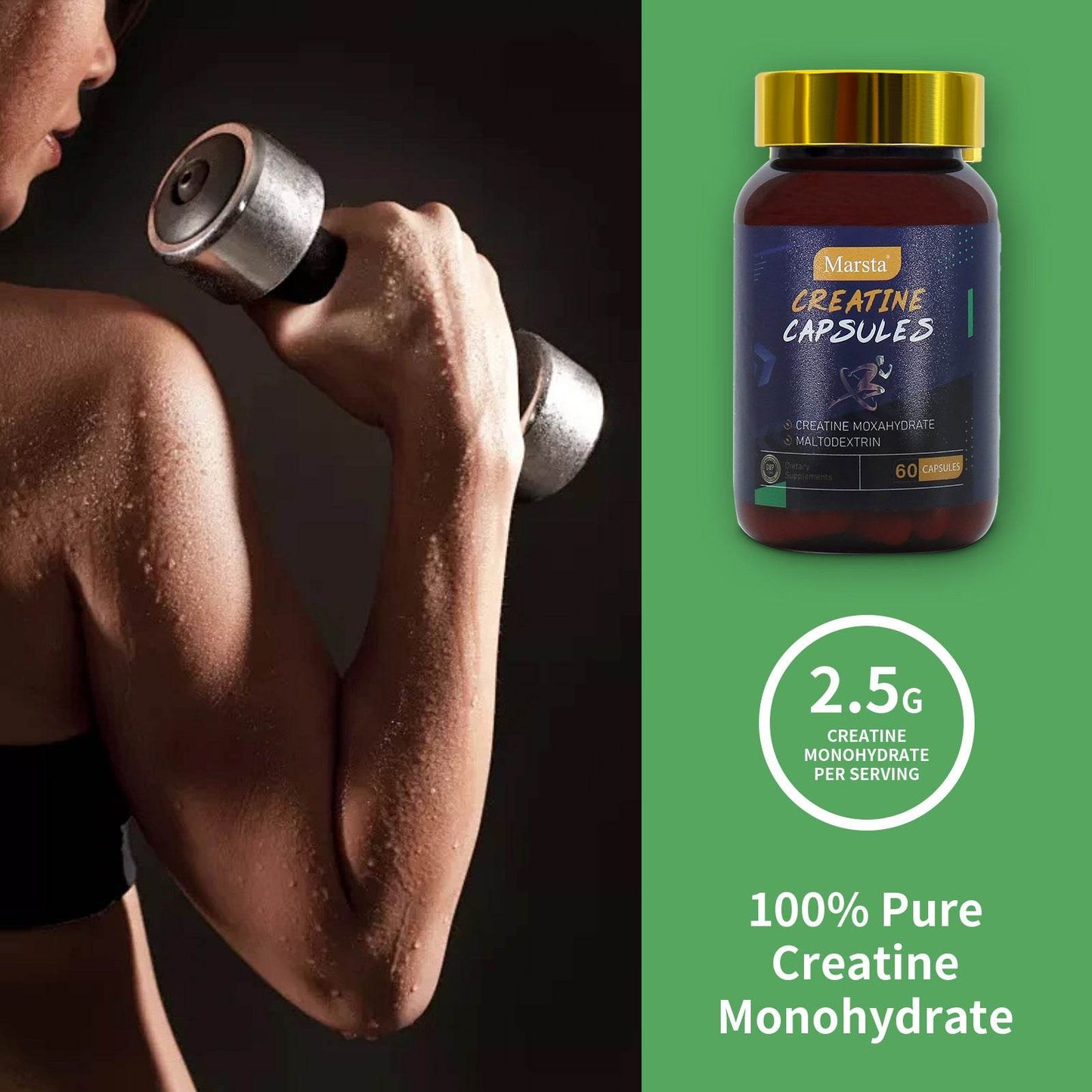 Creatine Monohydrate Capsules - Concordia Style Boutique