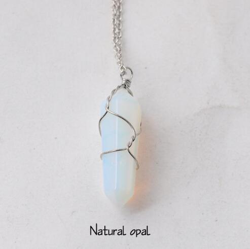 Artilady - Natural Quartz Pendant Necklace - Concordia Style Boutique