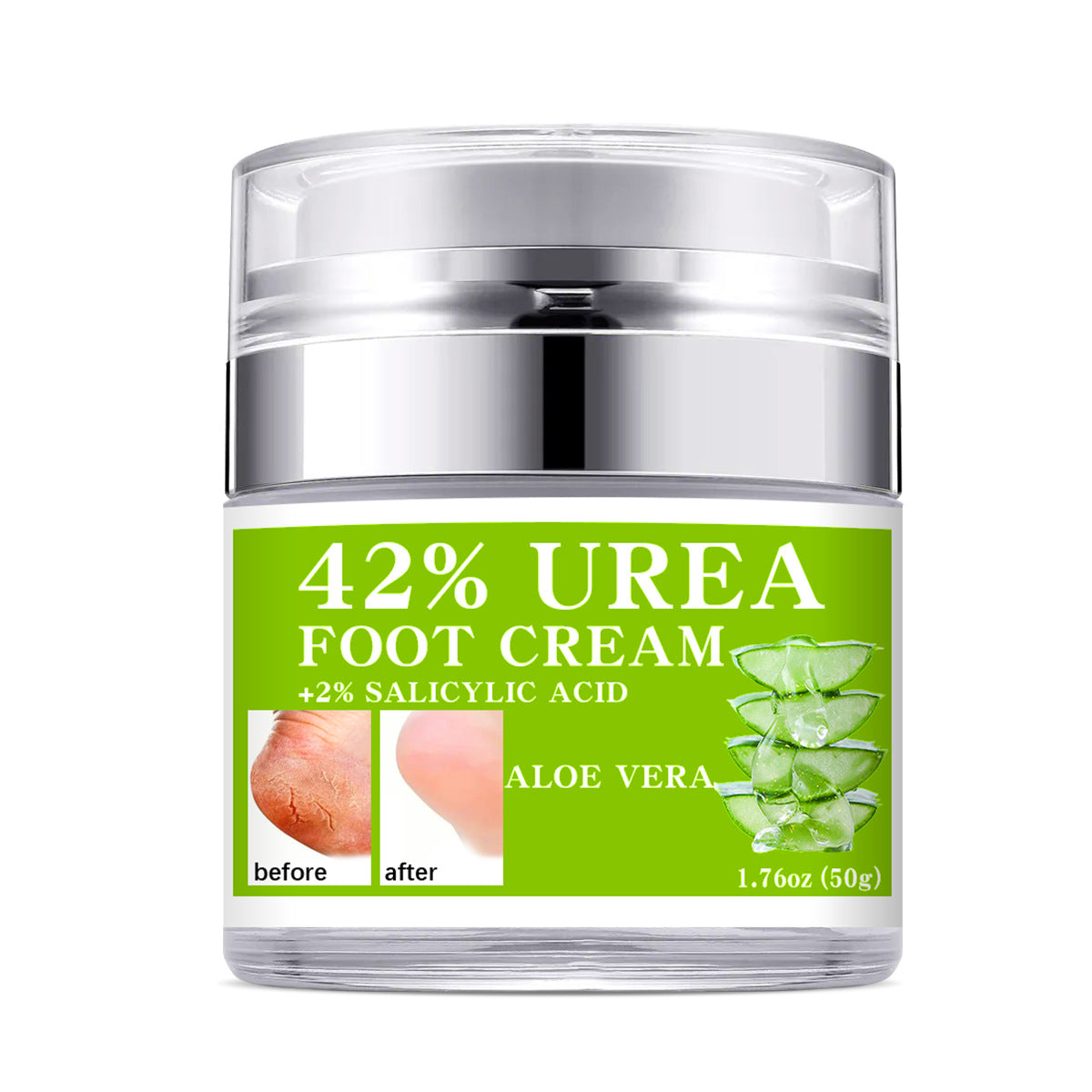 42% Urea Foot Cream for Dry and Cracked Skin: Moisturizing, Hydrating, and Nourishing Body Lotion, 50 ml