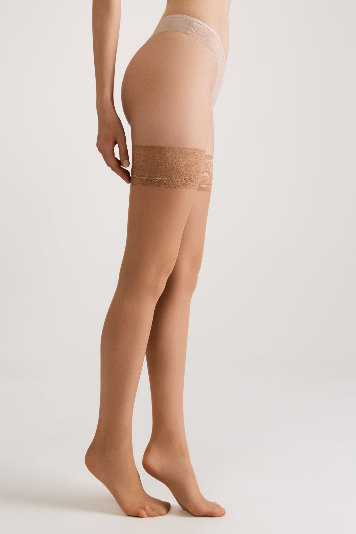 Stockings Conte Class 12 Den - Silicone Lace Top - Concordia Style Boutique