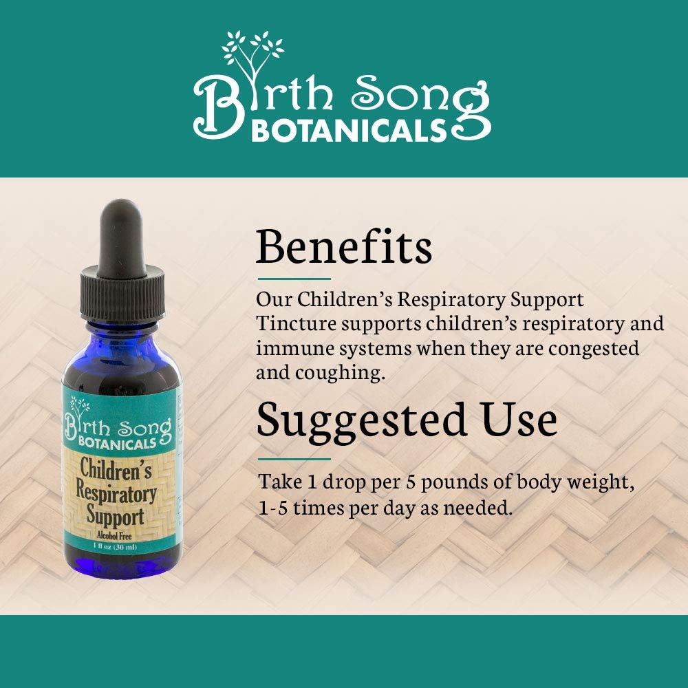 Children's Respiratory Support Herbal Tincture to Support Healthy Lungs* with Elderberry 1 oz. - Concordia Style Boutique