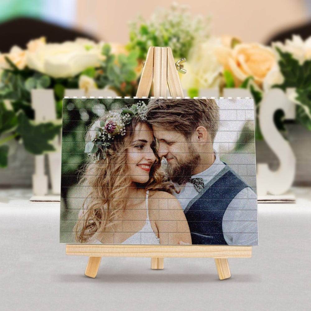 Personalized Building Brick Photo Block - Square Shape - Concordia Style Boutique