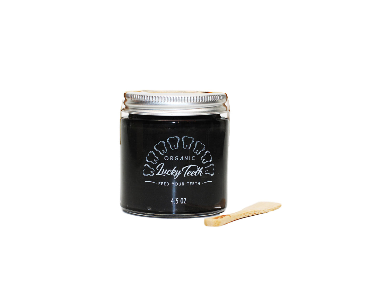 Organic Charcoal Toothpaste XTRA Whitening in Glass Jar - Eco Friendly Teeth Whitening