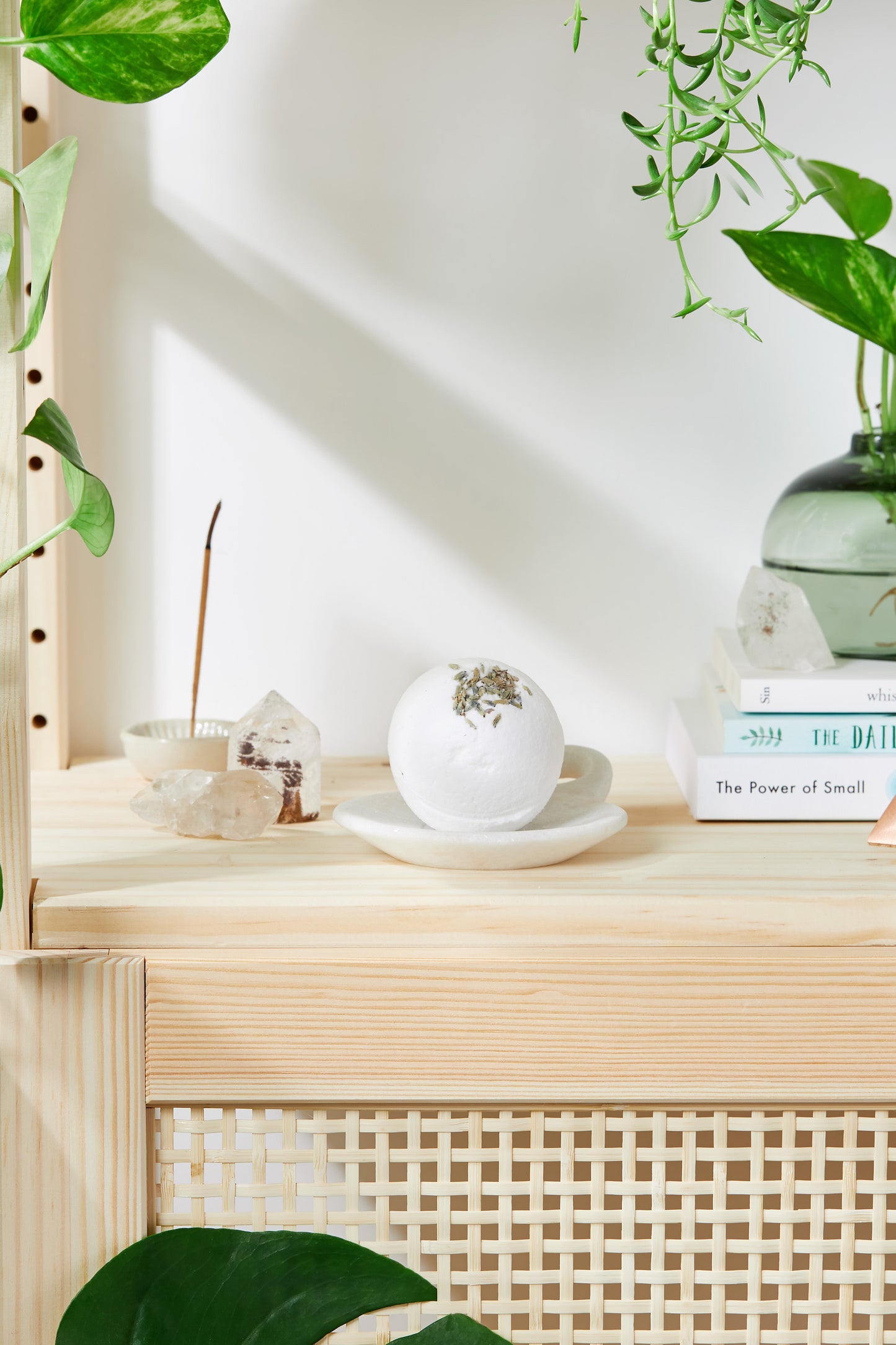 Organic Bath Bomb Calm Bomb- TWO SIZES lavender and chamomile bath fizzie - Concordia Style Boutique