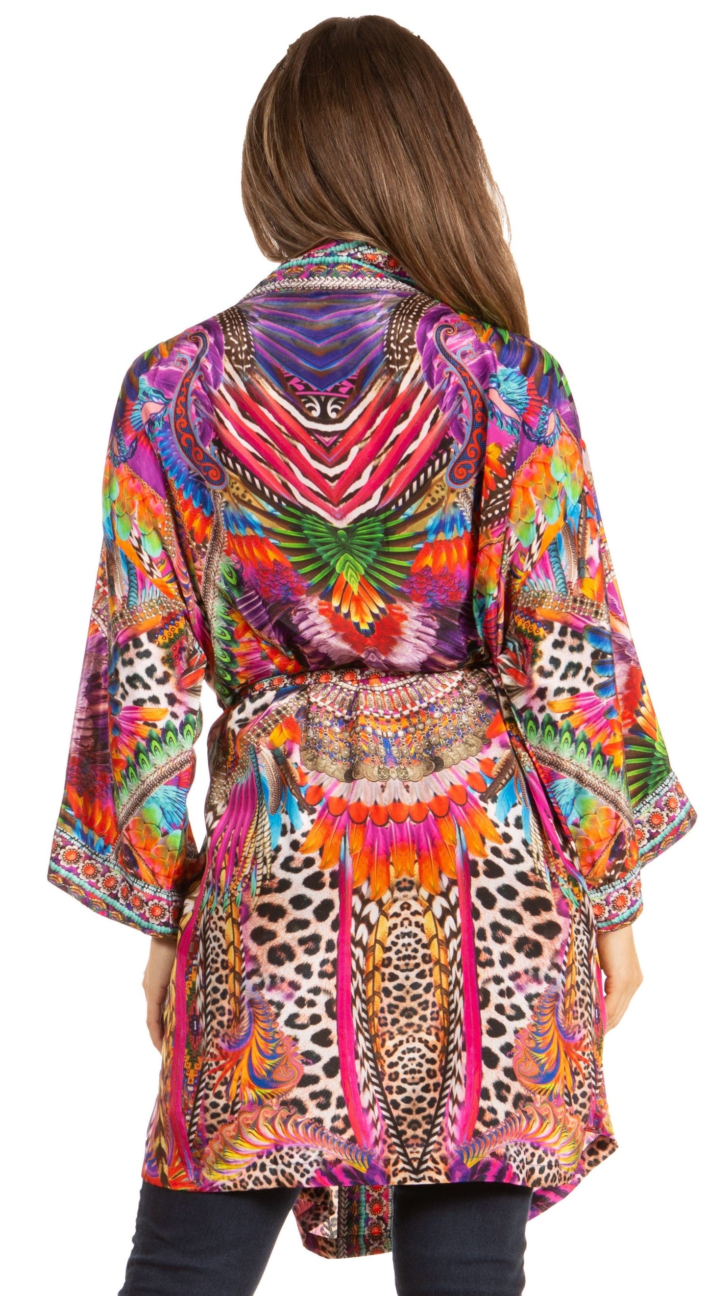Stay on Trend with Sakkas Janis Women's Amazing Print Cardigan Sweater - Concordia Style Boutique