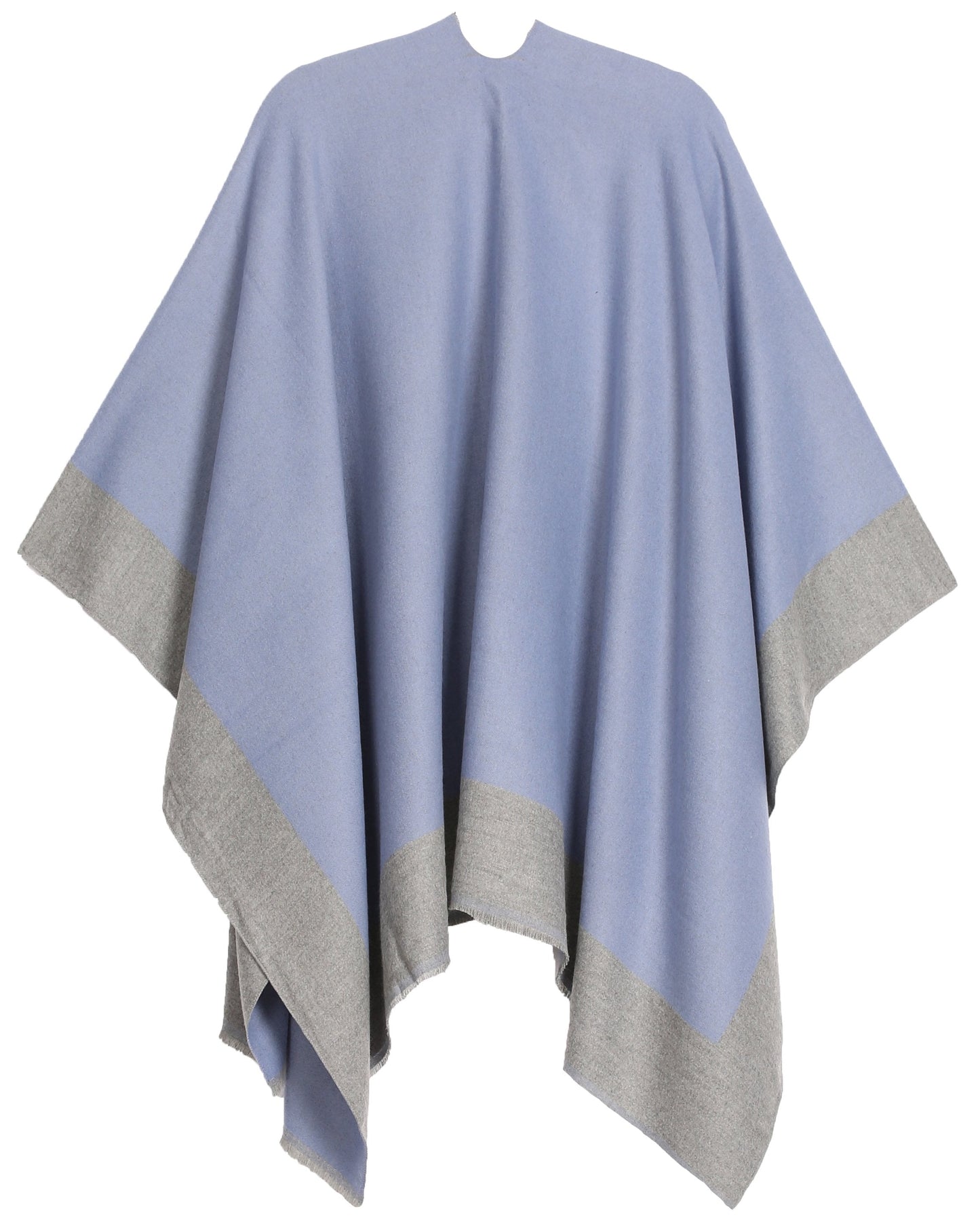 Sakkas Nila Women's Reversible Open Front Large Poncho Shawl Wrap Scarf Cape Ruana - Concordia Style Boutique
