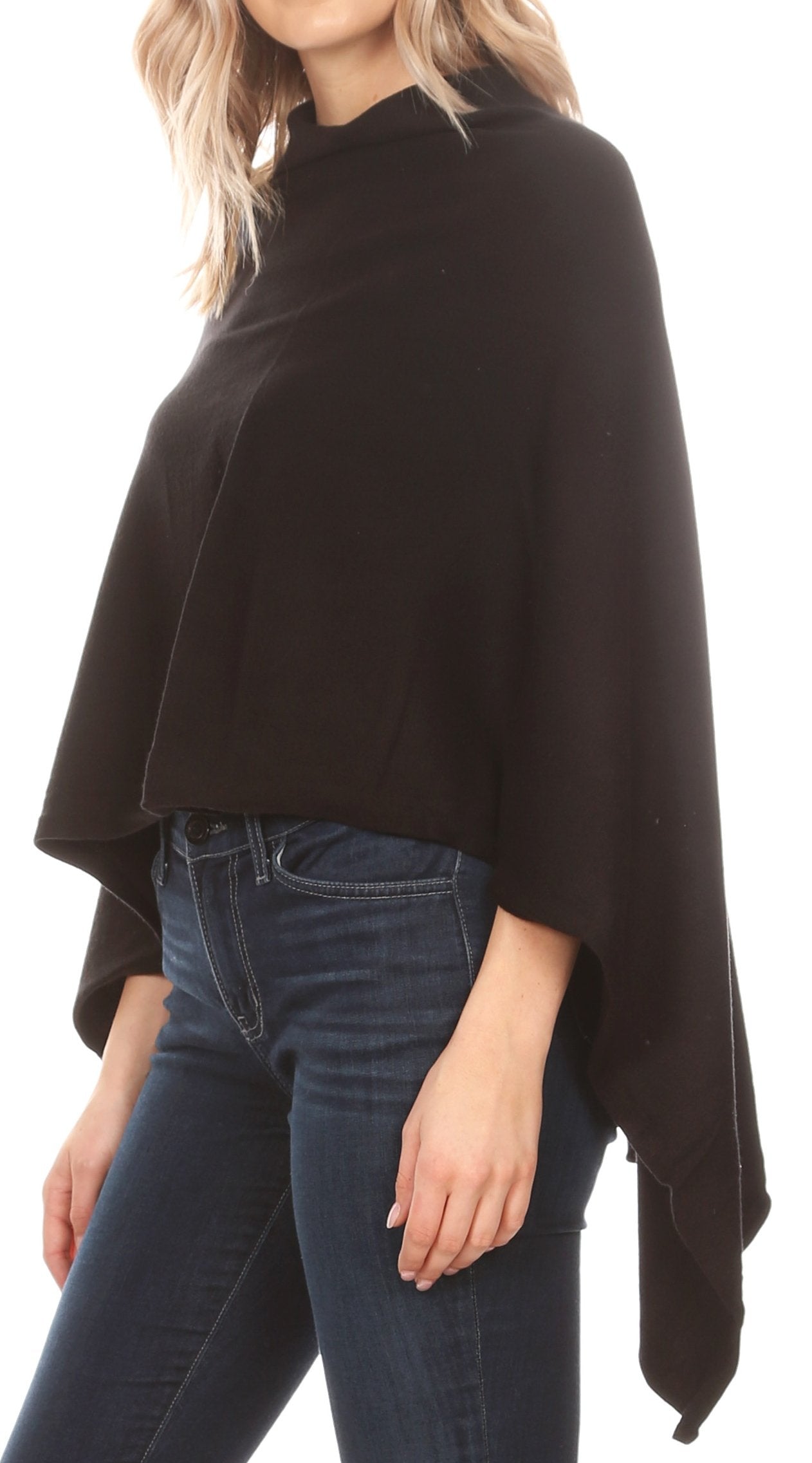 Sakkas Laurel Women's Super Soft Lightweight Cape Poncho Blanket Shawl Pullover - Concordia Style Boutique
