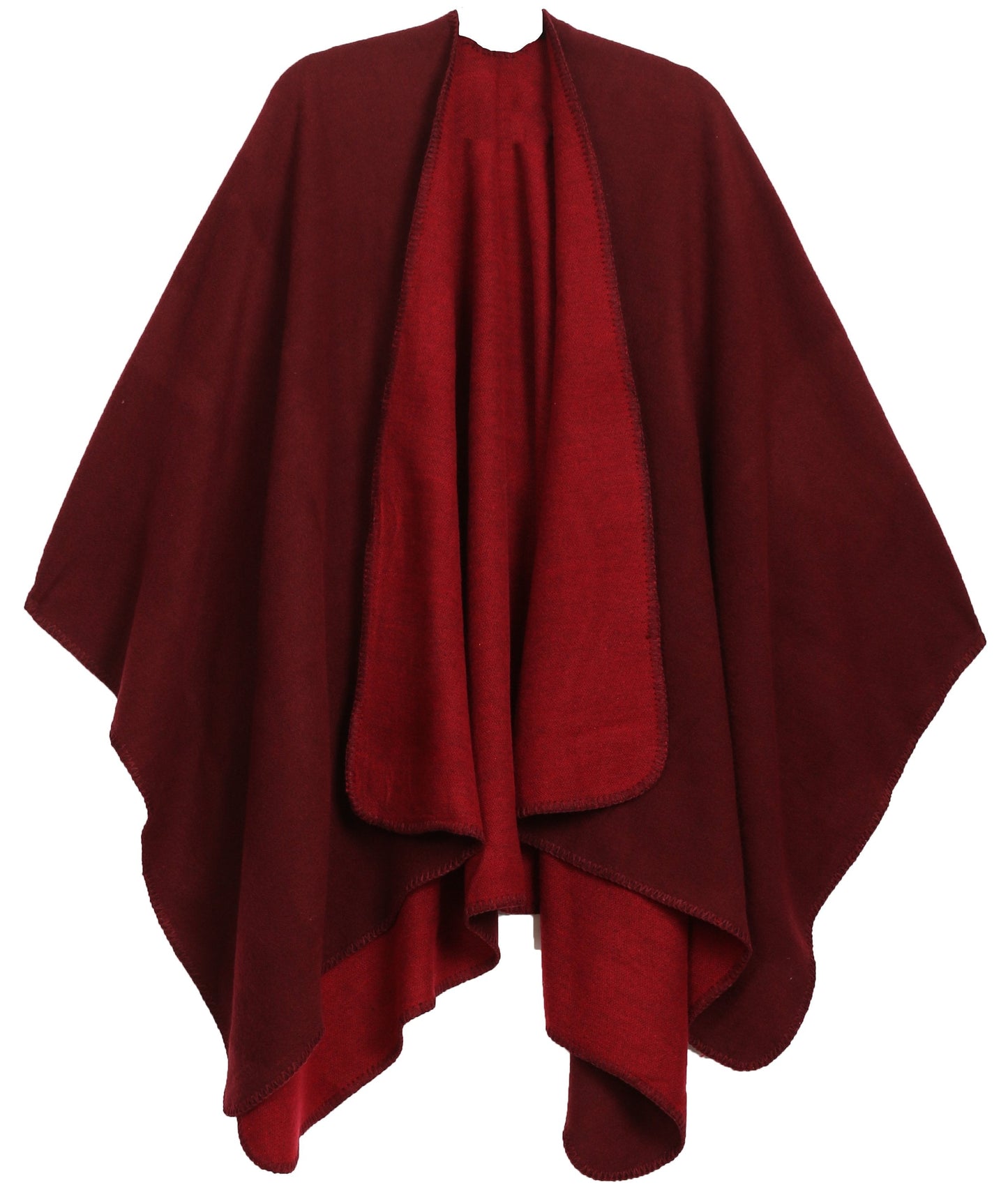 Sakkas Mari Women's Reversible Large Poncho Shawl Wrap Scarf Cape Ruana Blanket - Concordia Style Boutique