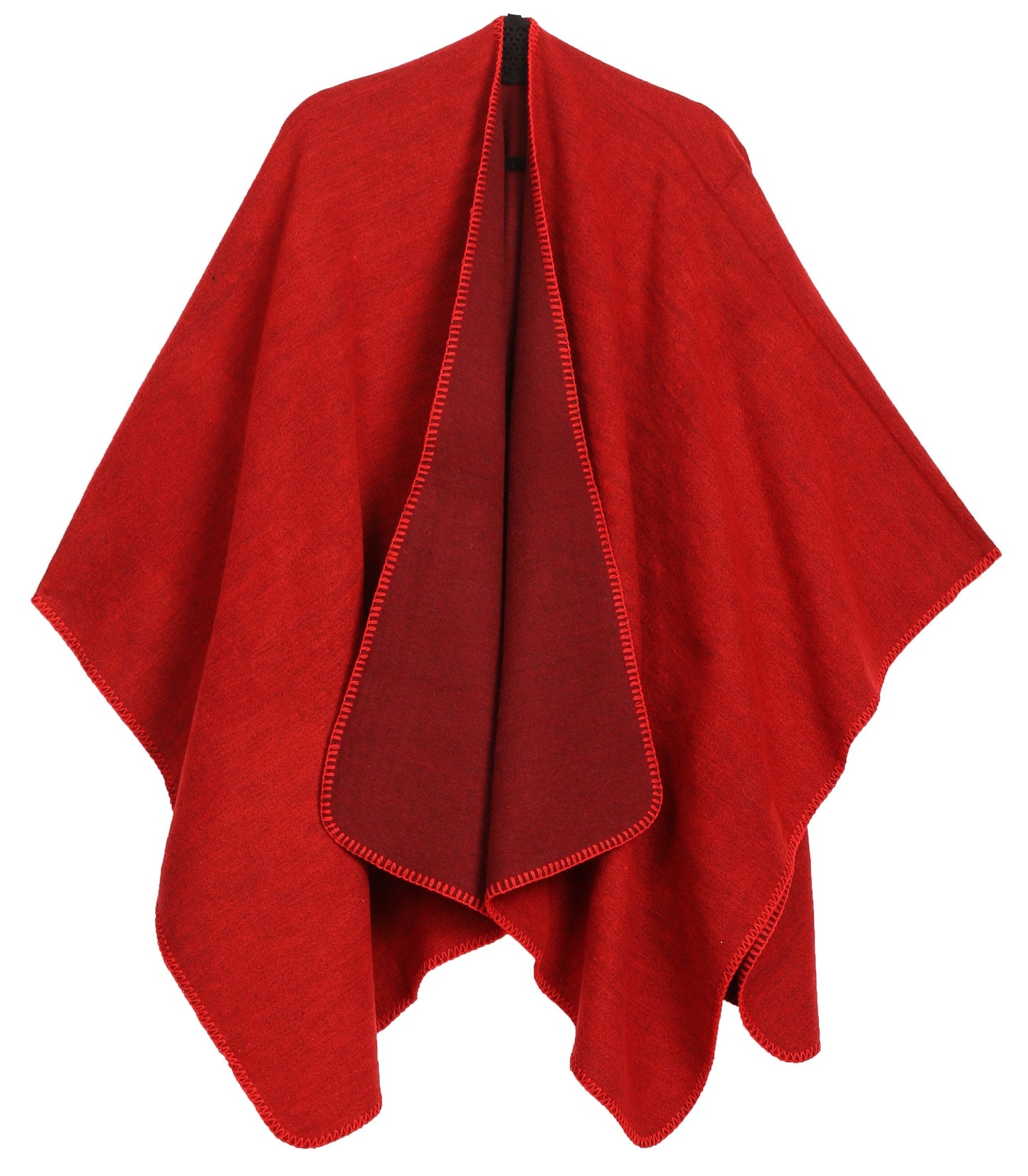 Sakkas Mari Women's Reversible Large Poncho Shawl Wrap Scarf Cape Ruana Blanket - Concordia Style Boutique