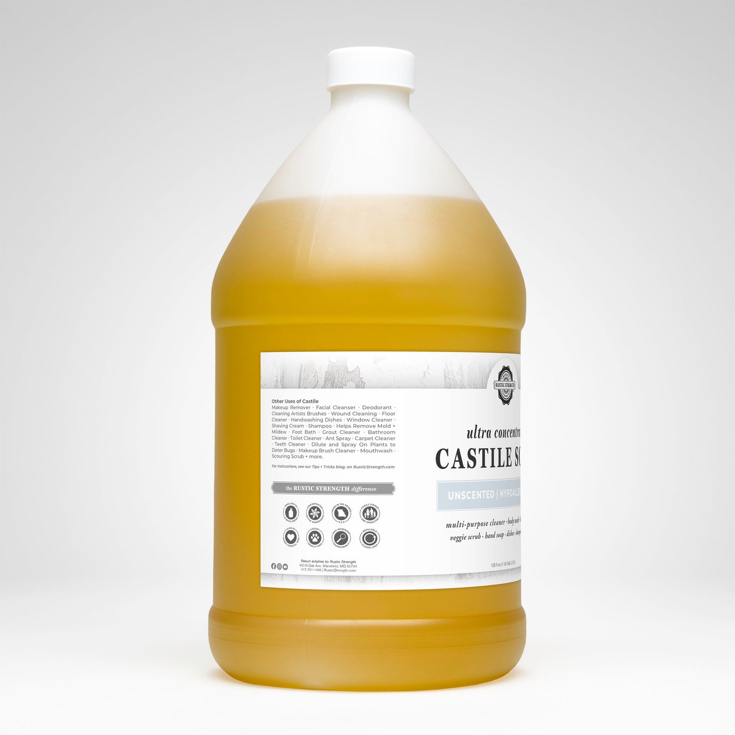 Castile Soap - Ultra Concentrate | Unscented - Concordia Style Boutique