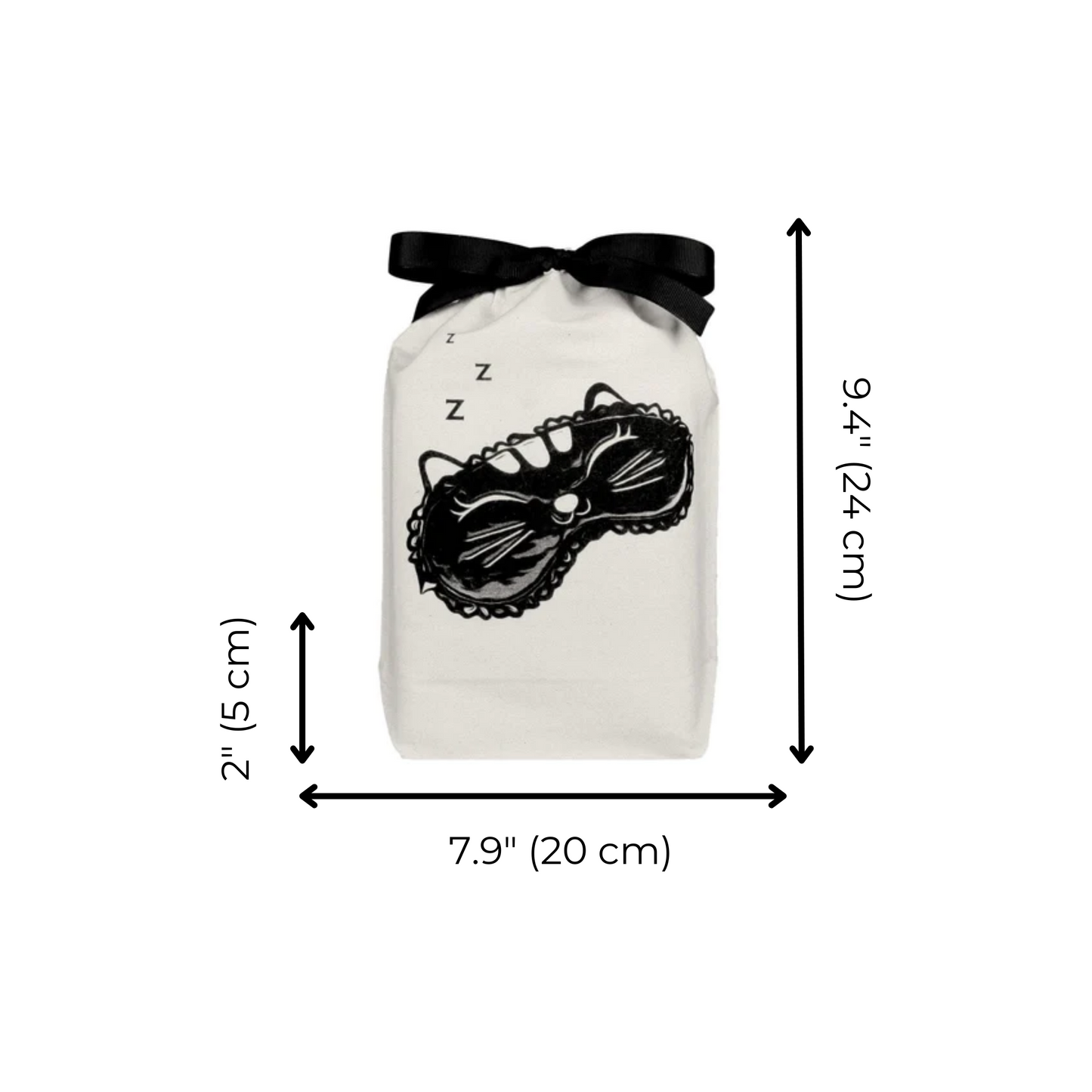 Cat Sleepy Mask Bag, Cream - Concordia Style Boutique