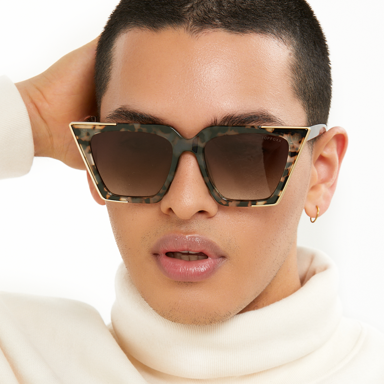 The CEO - Sustainable Tortoise Frame Brown Lens Cateye Sunglasses - Concordia Style Boutique
