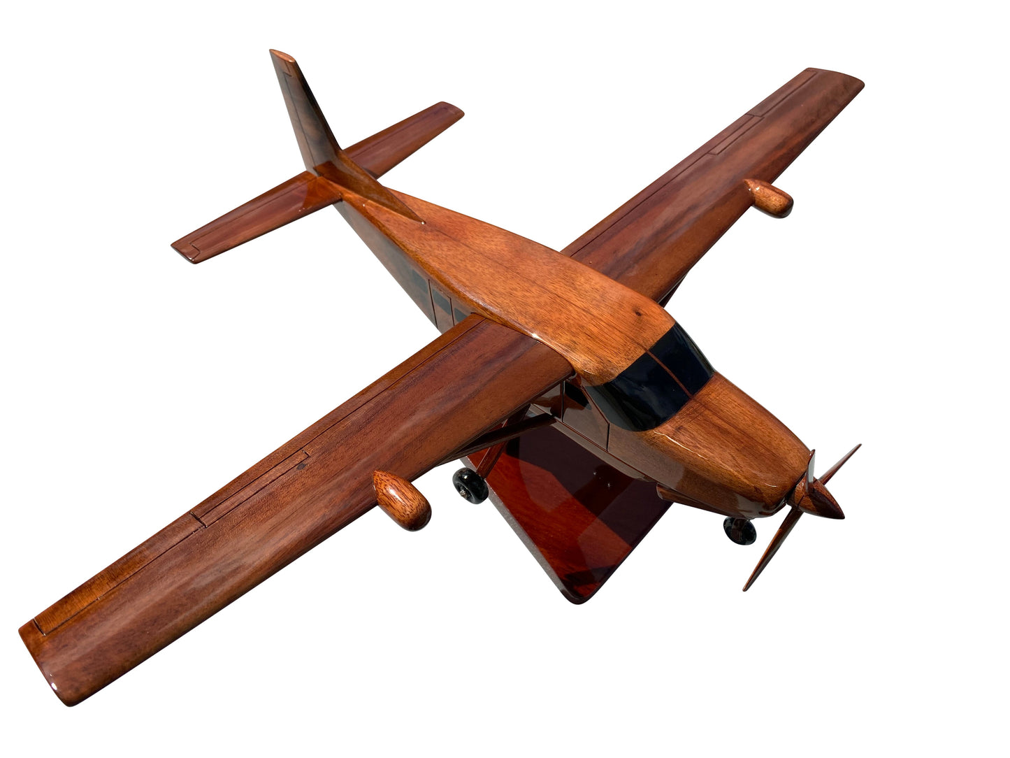 Cessna Caravan Mahogany Wood Desktop Airplanes Model
