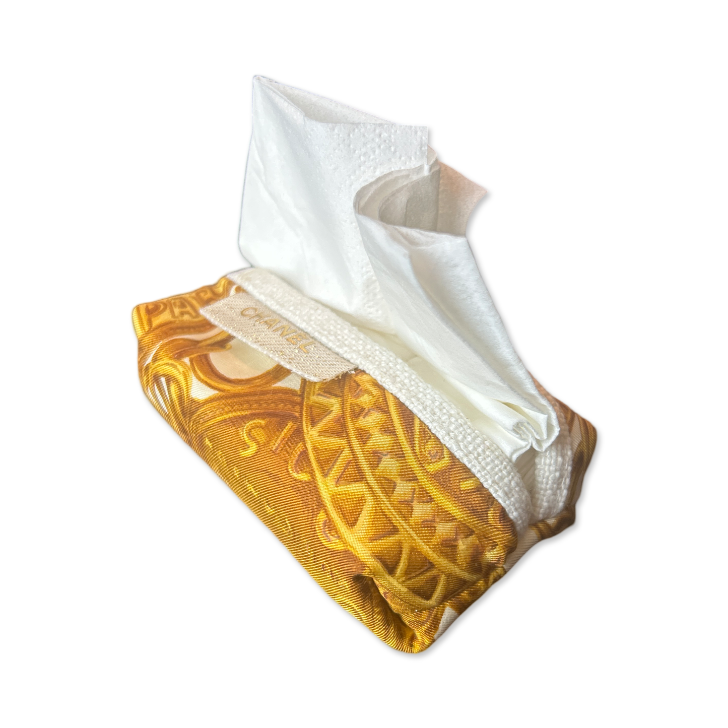 CC Gold Coins Vintage Scarf Travel Tissue Pouch