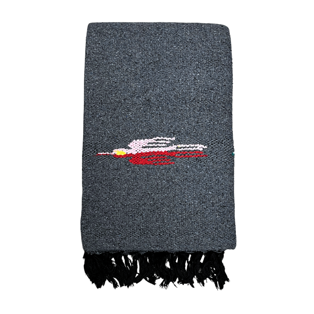 Charcoal Thunderbird Baja Blanket - Concordia Style Boutique