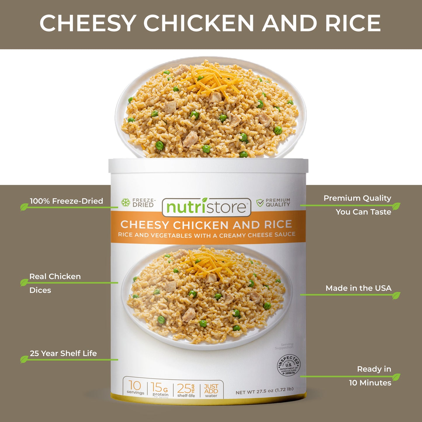 Cheesy Chicken and Rice - #10 Can - Concordia Style Boutique