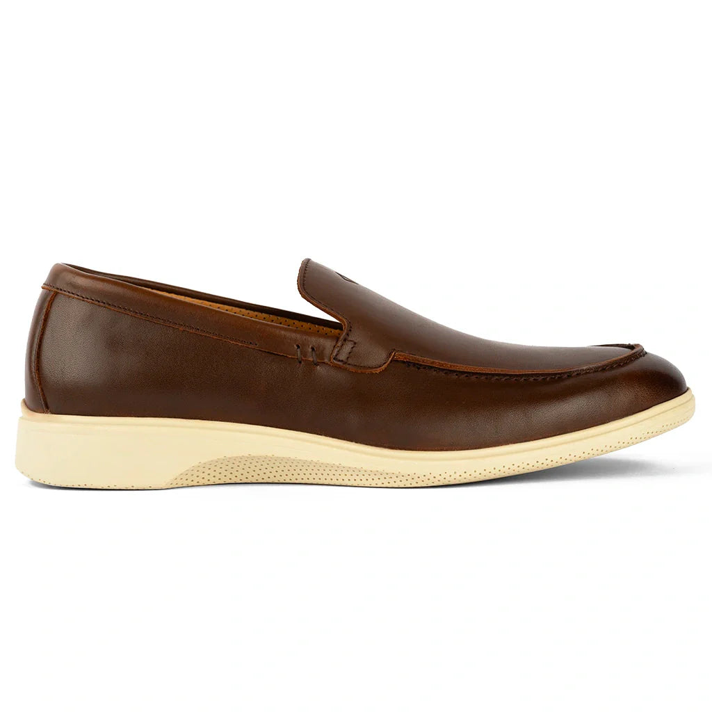 The Loafer (Chestnut & Cream) - Concordia Style Boutique