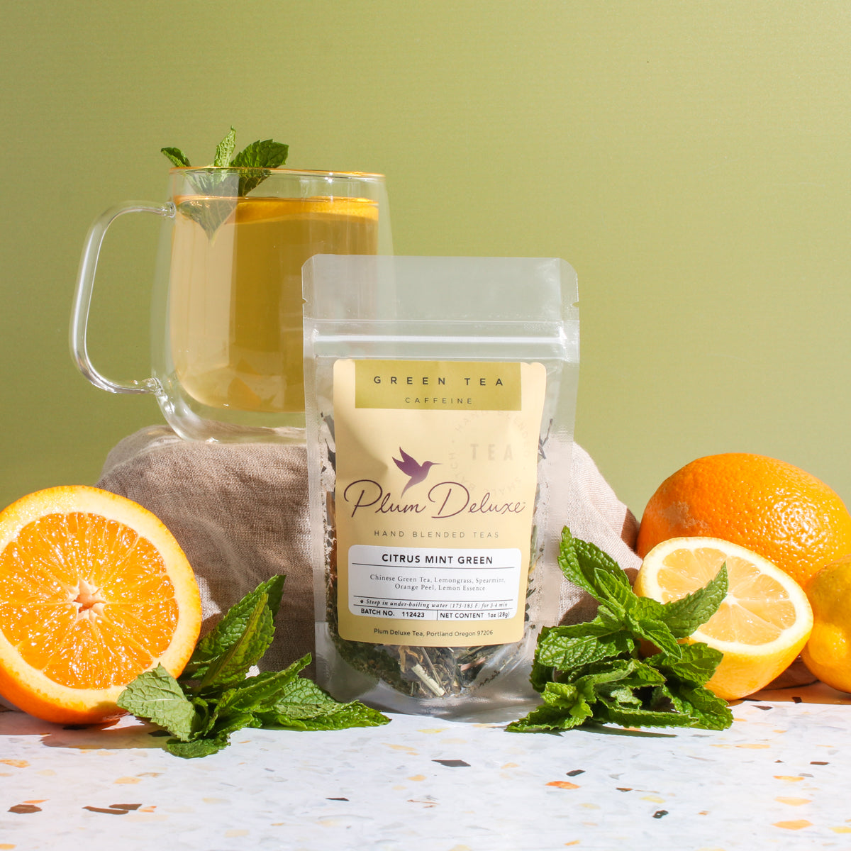 Citrus Mint Green Tea (Lemon - Orange - Lemongrass - Mint) - Concordia Style Boutique